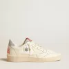 Herren-Sneaker „Ball Star LTD” aus Nappaleder mit weißem Stern und Fersenlasche mit Swarovski-Kristallen