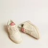 Herren-Sneaker „Ball Star LTD” aus Nappaleder mit weißem Stern und Fersenlasche mit Swarovski-Kristallen