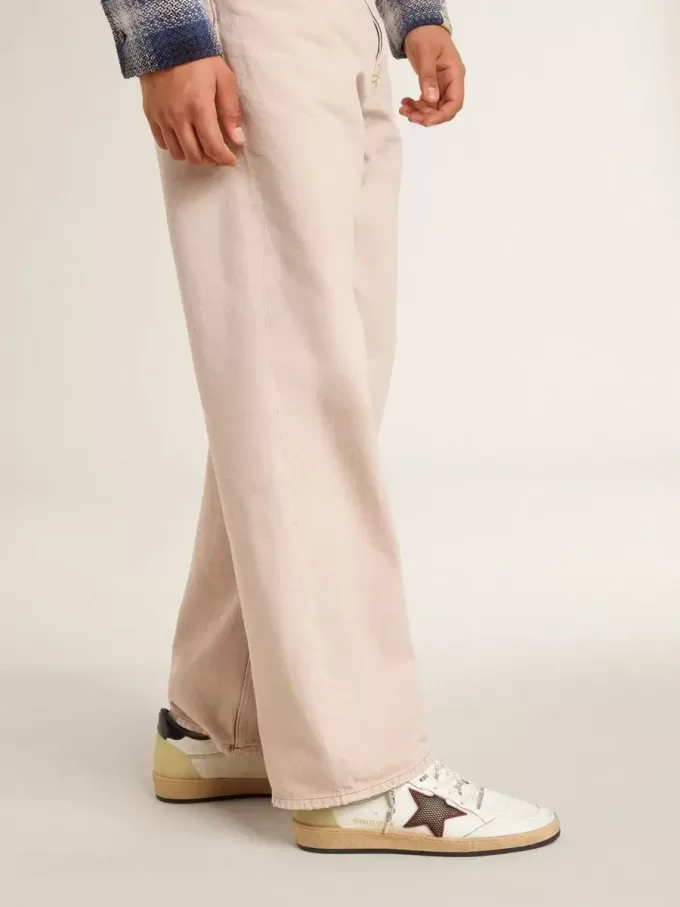 Herren-Sneaker Ball Star LTD mit Mesh-Stern und mitternachtsblauem Leder-Fersenriemen