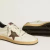 Herren-Sneaker Ball Star LTD mit Mesh-Stern und mitternachtsblauem Leder-Fersenriemen