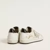 Herren-Sneaker „Ball Star LTD” mit Stern aus Wildleder und Fersenlasche aus strukturiertem Leder