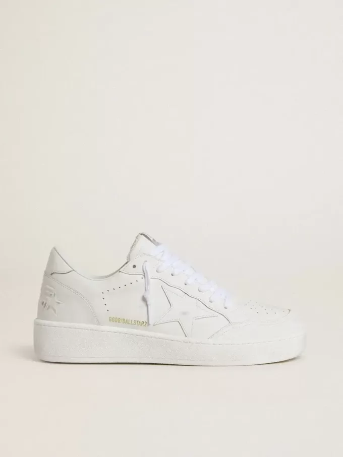 Herren-Sneaker „Ball Star” mit weißem Lederstern und Fersenlasche
