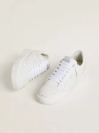 Herren-Sneaker „Ball Star” mit weißem Lederstern und Fersenlasche