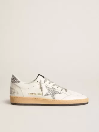 Herren-Sneaker „Ball Star Wishes” aus Nappaleder mit Glitzerstern und Fersenlasche