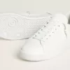 Herren-Sneaker Purestar mit weißem Lederstern und burgunderrotem Fersenriemen aus Leder mit Krokodilprägung Herren-Sneaker Purestar mit weißem Lederstern und burgunderrotem Fersenriemen aus Leder mit Krokodilprägung