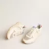 Herren-Sneaker „Running Sole” aus Nappaleder mit beigem Lederstern und roter Fersenlasche Herren-Sneaker „Running Sole” aus Nappaleder mit beigem Lederstern und roter Fersenlasche