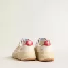 Herren-Sneaker „Running Sole” aus Nappaleder mit beigem Lederstern und roter Fersenlasche Herren-Sneaker „Running Sole” aus Nappaleder mit beigem Lederstern und roter Fersenlasche