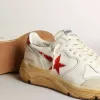 Herren-Sneaker „Running Sole” mit Lederstern und Fersenlasche mit rotem Aufdruck Herren-Sneaker „Running Sole” mit Lederstern und Fersenlasche mit rotem Aufdruck