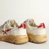 Herren-Sneaker „Running Sole” mit Lederstern und Fersenlasche mit rotem Aufdruck Herren-Sneaker „Running Sole” mit Lederstern und Fersenlasche mit rotem Aufdruck