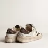 Herren-Sneaker „Stardan” aus Nappa- und Ponyfell mit braunem Wildlederstern