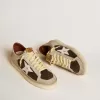 Herren-Sneaker „Stardan” aus Wildleder und Leder mit Lederstern und metallischer Fersenlasche