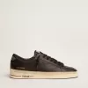 Herren-Sneaker Stardan komplett aus schwarzem Leder Herren-Sneaker Stardan komplett aus schwarzem Leder