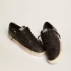 Herren-Sneaker Stardan komplett aus schwarzem Leder Herren-Sneaker Stardan komplett aus schwarzem Leder
