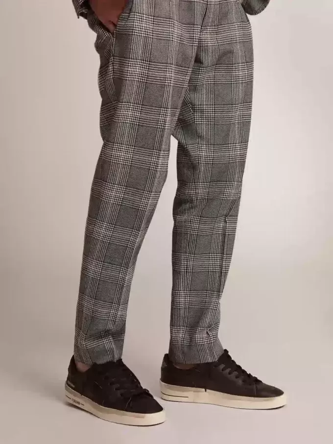 Herren-Sneaker Stardan komplett aus schwarzem Leder Herren-Sneaker Stardan komplett aus schwarzem Leder