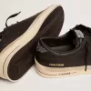 Herren-Sneaker Stardan komplett aus schwarzem Leder Herren-Sneaker Stardan komplett aus schwarzem Leder
