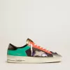 Herren-Sneaker Stardan LAB aus Lackleder und Mesh mit Gummistern