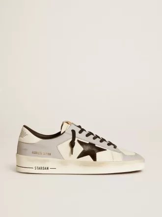 Herren-Sneaker Stardan LTD aus Nappa und Leder mit Stern aus Wildleder und Fersenlasche aus Leder