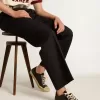 Herren-Sneaker V-Star aus schwarzem Nappaleder mit schwarzem Lederstern