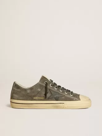 Herren-Sneaker V-Star aus schwarzem Wildleder mit schwarzem Lederstern