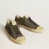 Herren-Sneaker V-Star aus schwarzem Wildleder mit schwarzem Lederstern Herren-Sneaker V-Star aus schwarzem Wildleder mit schwarzem Lederstern