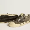 Herren-Sneaker V-Star aus schwarzem Wildleder mit schwarzem Lederstern Herren-Sneaker V-Star aus schwarzem Wildleder mit schwarzem Lederstern