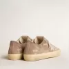 Herren-Sneaker V-Star aus taubengrauem Wildleder mit hellgrauem Lederstern Herren-Sneaker V-Star aus taubengrauem Wildleder mit hellgrauem Lederstern