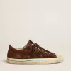 Herren-Sneaker V-Star LTD aus dunkelbraunem Wildleder mit farblich abgestimmtem Stern Herren-Sneaker V-Star LTD aus dunkelbraunem Wildleder mit farblich abgestimmtem Stern