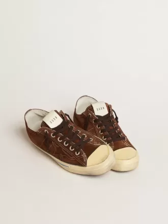 Herren-Sneaker V-Star LTD aus dunkelbraunem Wildleder mit farblich abgestimmtem Stern