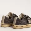 Herren-Sneaker V-Star LTD aus schwarzem Canvas mit eisgrauem Stern und Ferse