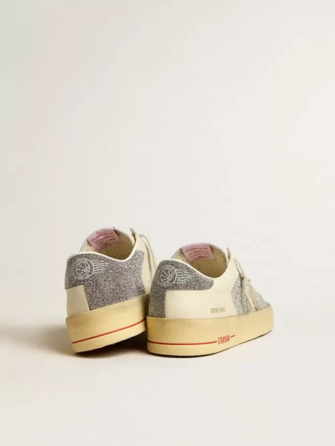 Herren-Stardan aus Wildleder mit sandfarbenem Stern und Swarovski-Kristalleinsätzen