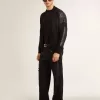 Herren-Super-Star aus Wildleder und Swarovski-Kristallen mit silbernem Stern