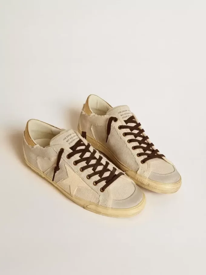 Herren-Super-Star LTD aus Canvas mit TPU-Stern und Leder-Fersenlasche Herren-Super-Star LTD aus Canvas mit TPU-Stern und Leder-Fersenlasche