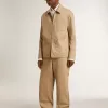 Herren-Super-Star LTD aus grauem Wildleder mit rotem Lederstern
