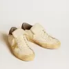 Herren-Super-Star LTD aus Nappaleder mit Wildlederstern und brauner Fersenlasche Herren-Super-Star LTD aus Nappaleder mit Wildlederstern und brauner Fersenlasche
