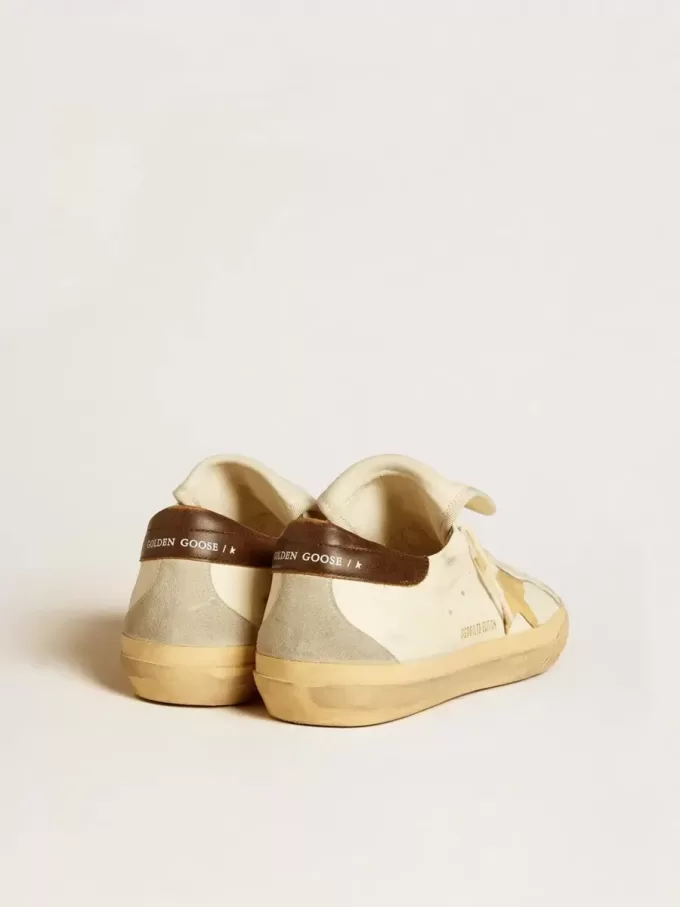 Herren-Super-Star LTD aus Nappaleder mit Wildlederstern und brauner Fersenlasche Herren-Super-Star LTD aus Nappaleder mit Wildlederstern und brauner Fersenlasche