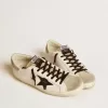 Herren-Super-Star LTD mit schwarzem Lederstern mit Krokodilprägung und Wildledereinsätzen Herren-Super-Star LTD mit schwarzem Lederstern mit Krokodilprägung und Wildledereinsätzen