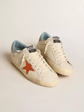 Herren-Super-Star mit Stern im Krokodil-Print und silberblauer Fersenlasche