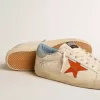 Herren-Super-Star mit Stern im Krokodil-Print und silberblauer Fersenlasche Herren-Super-Star mit Stern im Krokodil-Print und silberblauer Fersenlasche