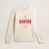 Herren-Sweatshirt aus Baumwolle mit Rundhalsausschnitt und gesticktem Schriftzug