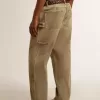 Herrenhose aus Baumwolle mit Used-Look