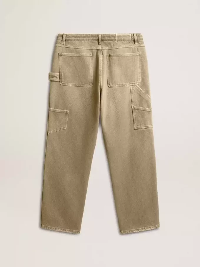 Herrenhose aus Baumwolle mit Used-Look