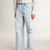 Herrenhose aus Denim mit Used-Effekt Herrenhose aus Denim mit Used-Effekt