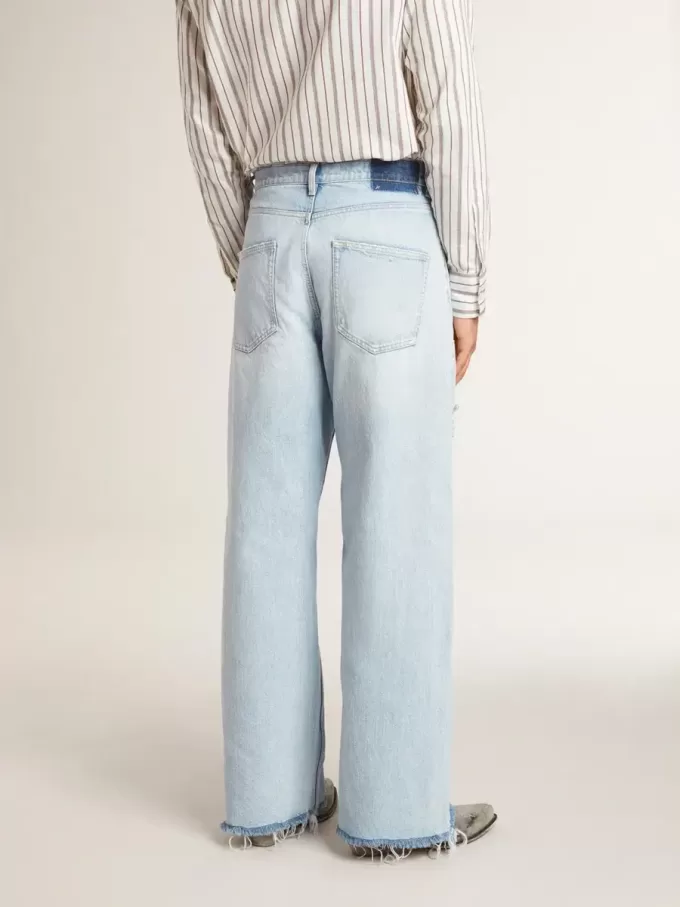 Herrenhose aus Denim mit Used-Effekt Herrenhose aus Denim mit Used-Effekt