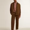 Herrenhose aus dunkelolivfarbenem Cord Herrenhose aus dunkelolivfarbenem Cord