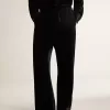 Herrenhose in schwarzem Samtoptik Herrenhose in schwarzem Samtoptik