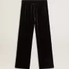 Herrenhose in schwarzem Samtoptik Herrenhose in schwarzem Samtoptik
