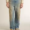 Herrenjeans im Used-Look mit Sandwaschung