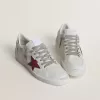 Herrenmodell Ball Star LTD mit rotem Stern und silberner Fersenlasche