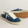 Herrenmodell Soul Star aus blauem Wildleder mit weißer Lederferse Herrenmodell Soul Star aus blauem Wildleder mit weißer Lederferse