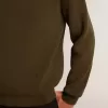 Herrenpullover mit Rundhalsausschnitt aus militärgrüner Baumwolle Herrenpullover mit Rundhalsausschnitt aus militärgrüner Baumwolle